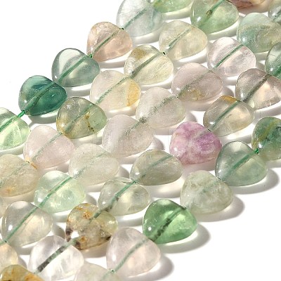 Natural Green Fluorite Beads Strands G-R190-10mm-47-1