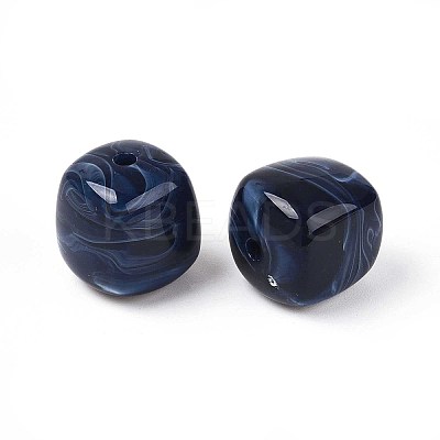 Opaque Acrylic Beads OACR-ZX006-33O-1