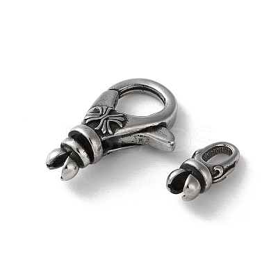 316 Stainless Steel Lobster Claw Clasps Sets STAS-D303-10AS-03-1