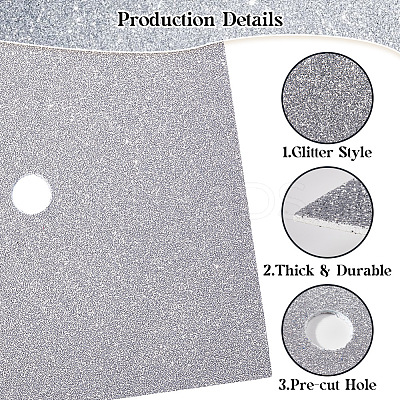Square EVA Glitter Graduation Cap Topper Stickers DIY-WH20053-05D-1