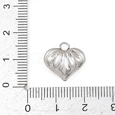 Textured 304 Stainless Steel Pendants STAS-L313-01C-P-1