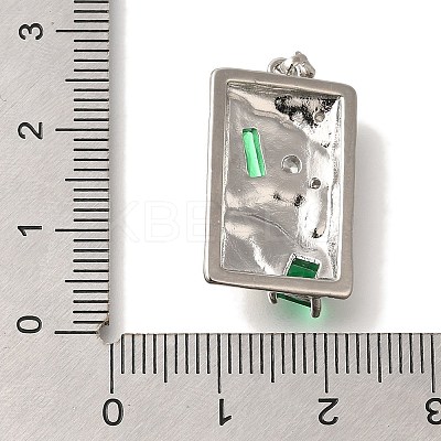 Brass Micro Pave Cubic Zirconia Pendants KK-K389-038P-1
