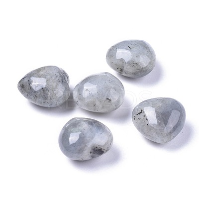 Natural Labradorite Heart Love Palm Worry Stone G-F659-B10-1