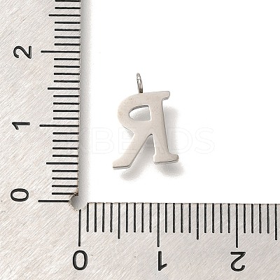 304 Stainless Steel Micro Pave Cubic Zirconia Pendants STAS-H228-06P-R-1