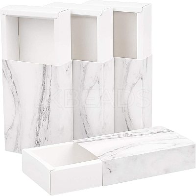 Marble Pattern Paper Drawer Boxes CON-WH0071-06C-1