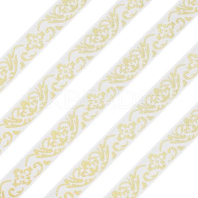 Ethnic Style Embroidery Polycotton Ribbons OCOR-WH0066-22B-1