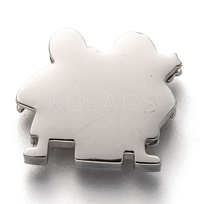Non-Tarnish 304 Stainless Steel Slide Charms STAS-P270-40P-1