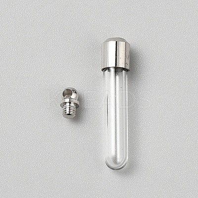 Brass and Glass Pendants GLAA-WH0031-95B-1