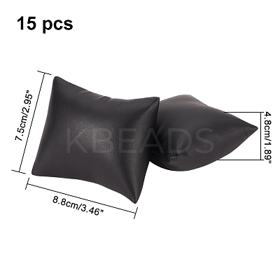 Imitation Leather Bracelet/Watch Pillow Jewelry Displays BDIS-WH0003-02-1