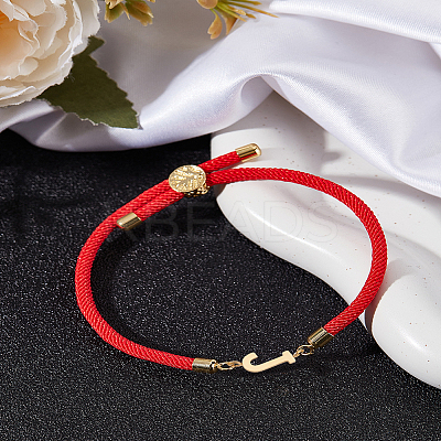 1Pc Adjustable Nylon Cord Slider Bracelets for Women BJEW-LP0001-32J-02-1