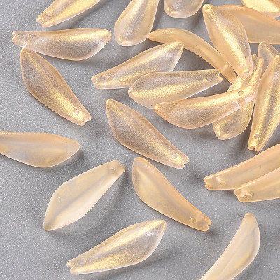 Transparent Spray Painted Glass Pendants LS-GLAA-S190-015I-01-1