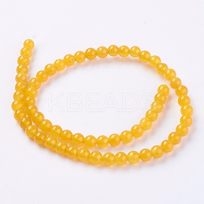 Natural Agate Beads Strands X-G-G583-6mm-04-1
