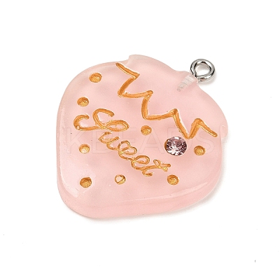 Opaque Resin Pendants RESI-Q020-01B-1
