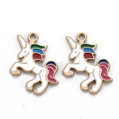 Alloy Enamel Pendants ENAM-N055-024C-NR-1