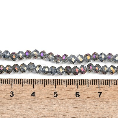 Electroplate Transparent Glass Beads Strands EGLA-A034-T4mm-G05-1