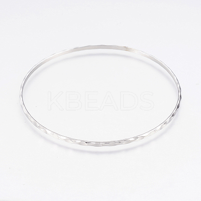 Tarnish Resistant 304L Stainless Steel Buddhist Bangles LS-BJEW-G568-15P-1