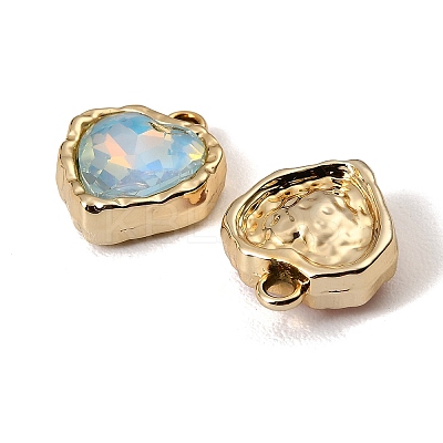 UV Plating Alloy Glass Pendants FIND-K032-14G-1