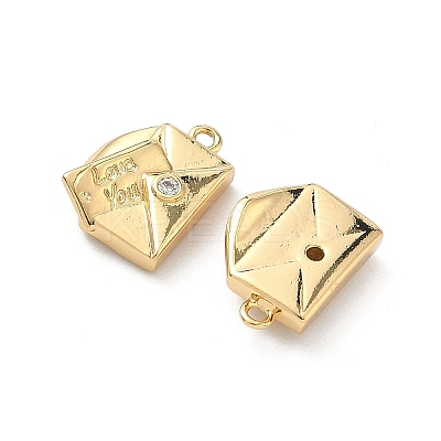 Brass Micro Pave Cubic Zirconia Pendants LS-KK-L260-23G-1