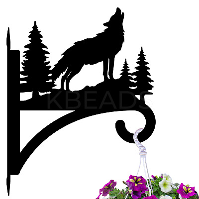 Iron Hanging Plant Hanger Bracket HJEW-WH0095-020-1