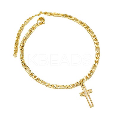 Hollow Cross Alloy Charm Bracelets WG9D531-01-1