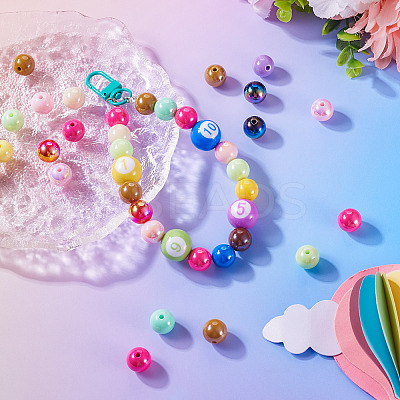 20Pcs Opaque Acrylic Beads OACR-TA0002-97-1