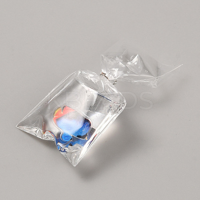 Transparent Resin Big Pendants RESI-TAC0018-28A-1