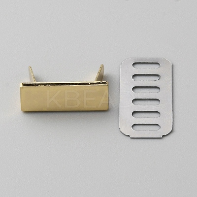 Zinc Alloy Bag Decorative Clasps PURS-WH0005-18LG-1