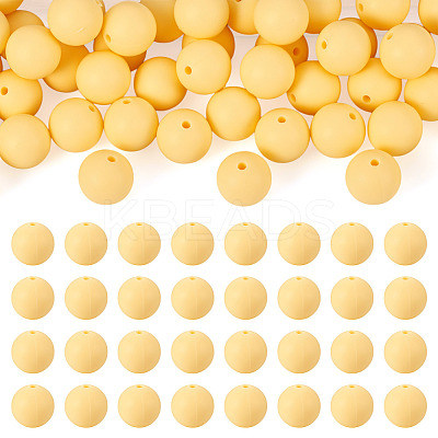 50Pcs Food Grade Eco-Friendly Silicone Beads SIL-TA0002-89G-1