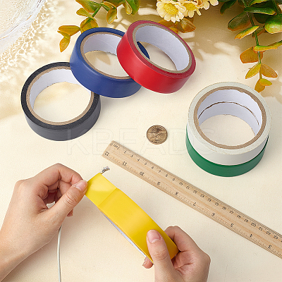 6 Rolls 6 Colors PVC Safety Tape DIY-MA0007-19-1