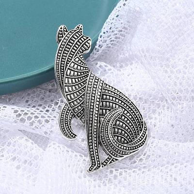 Persian Cat Alloy Brooches JEWB-Q004-03AS-1