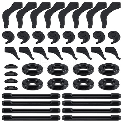 22 Pairs 6 Styels Plastic Eyeglasses Ear Grip FIND-LP0001-73-1