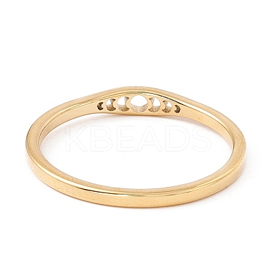 201 Stainless Steel Moon Phase Finger Ring for Women LS-RJEW-A006-06G-1-1
