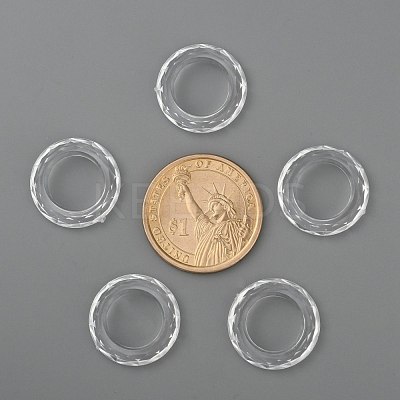 Transparent Acrylic Beads X-PL671Y-1-1