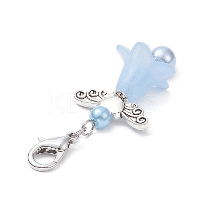 Angel Acrylic Pendants Decorations HJEW-JM01029-1