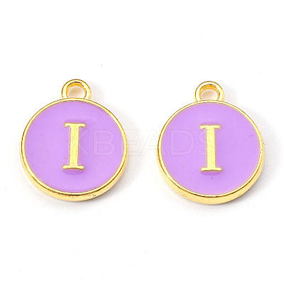 Golden Plated Alloy Enamel Charms X-ENAM-S118-10I-1