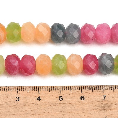 Faceted Dyed Natural White Jade Beads Strands GG-CBAE966-01B-K-1