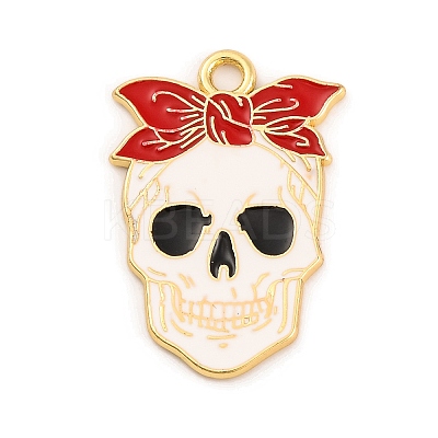 Halloween Theme Alloy Enamel Pendants ENAM-N056-225C-G-1