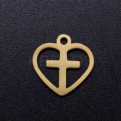 201 Stainless Steel Hollow Charms STAS-Q201-JN318-2-1