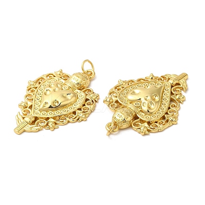 Rack Plating Brass Pendants KK-C030-21G-1