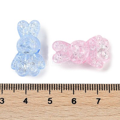 Transparent Crackle Acrylic Beads TACR-U008-02A-1