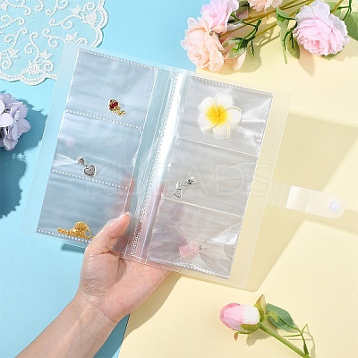 84 Pockets Rectangle Photo Albums for Jewelry Storage AJEW-YWC0001-10-1