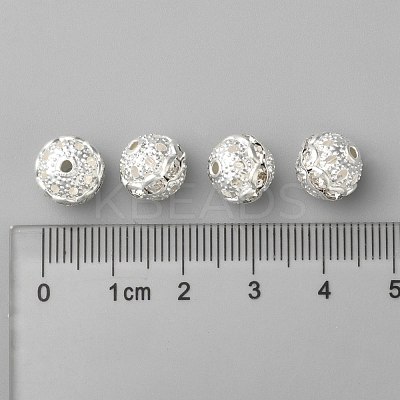 Brass Rhinestone Beads RB-H041-20-1