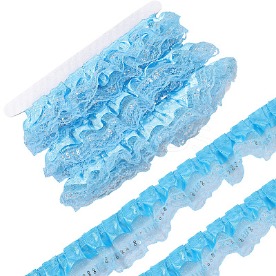 5M Double Polyester Lace Trim for Sewing Decoration OCOR-CY0001-63D-1