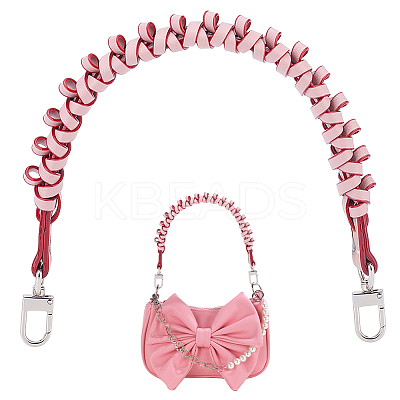 PU Leather Woven Bag Handles AJEW-WH0367-59A-1
