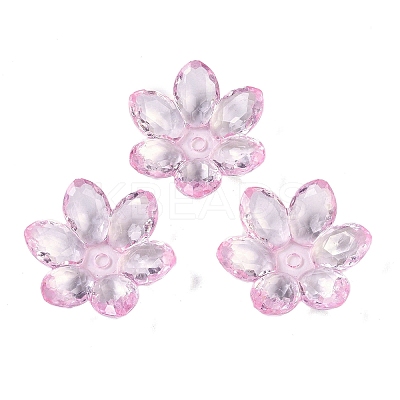 Transparent Acrylic Bead Caps OACR-H118-03I-1