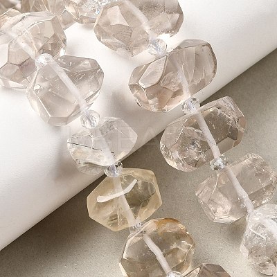 Natural Quartz Crystal Beads Strands G-F653-19-1