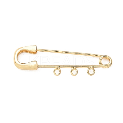 Brass Brooch Findings KK-CBA3DF0-01-RS-1