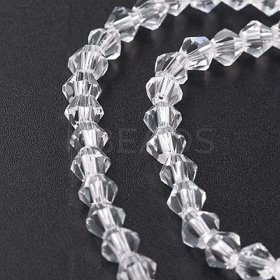 Transparent Glass Beads Strands EGLA-A039-T4mm-D13-1