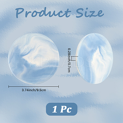 Marble Pattern Porcelain Wax Seal Mats AJEW-WH20007-82B-01-1