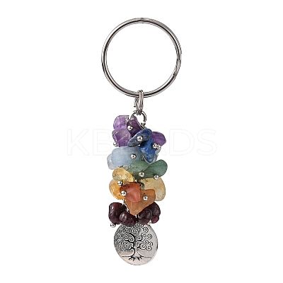 Natural Gemstone Keychain X-KEYC-JKC00163-03-1